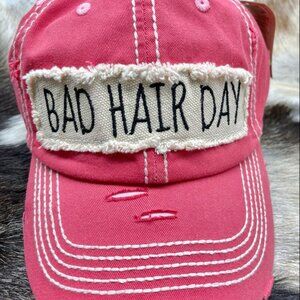 Bad Hair day Embroidered Baseball Cap.